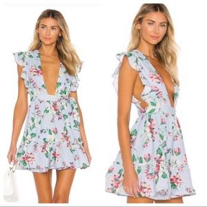 MAJORELLE Wrap Floral Dress Sz S